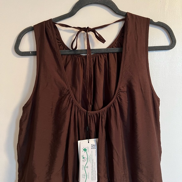 InWear “Rory” brown dress. Size 36/Small Sleeveless Maxi, loose fitting. NWT. - Picture 7 of 16